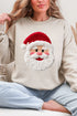 Faux Yarn Stitched With Cheer Santa Heavy Blend Crew Sweatshirt