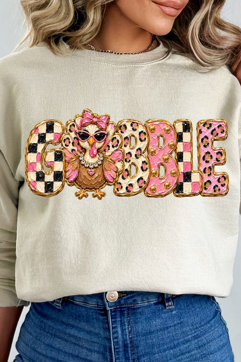 Gobble & Glam Heavy Blend Crew Sweatshirt