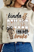 Kinda Boujee Kinda Broke Heavy Blend Crew Sweatshirt