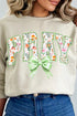 Watercolor Petaled Pray Heavy Blend Crew Sweatshirt