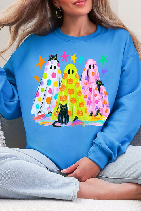 Neon Night Spirits Heavy Blend Crew Sweatshirt