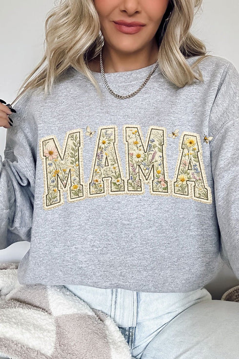 Buzzing Blooms Mama Heavy Blend Crew Sweatshirt