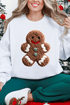 Faux Yarn Gingerbread Kisses Heavy Blend Crew Sweatshirt