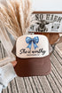 Blue Bow Worthy Otto Foam Front Trucker Hat
