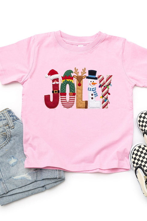 Toddler Christmas Characters Jolly Fine Jersey Tee