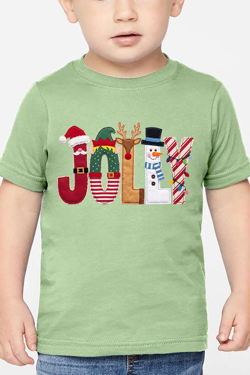 Toddler Christmas Characters Jolly Fine Jersey Tee