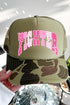 Pink Polka Pop Fighter Otto Foam Front Trucker Hat