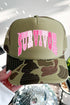 Pink Polka Pop Survivor Otto Foam Front Trucker Hat