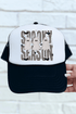 Spooky Season Gingham & Ghosts Otto Foam Front Trucker Hat