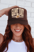 Checkered Taupe Game Day Otto Foam Front Trucker Hat