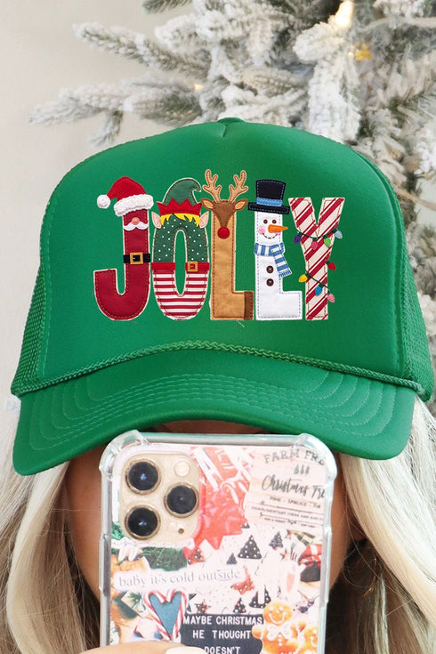 Christmas Characters Jolly Otto Foam Front Trucker Hat