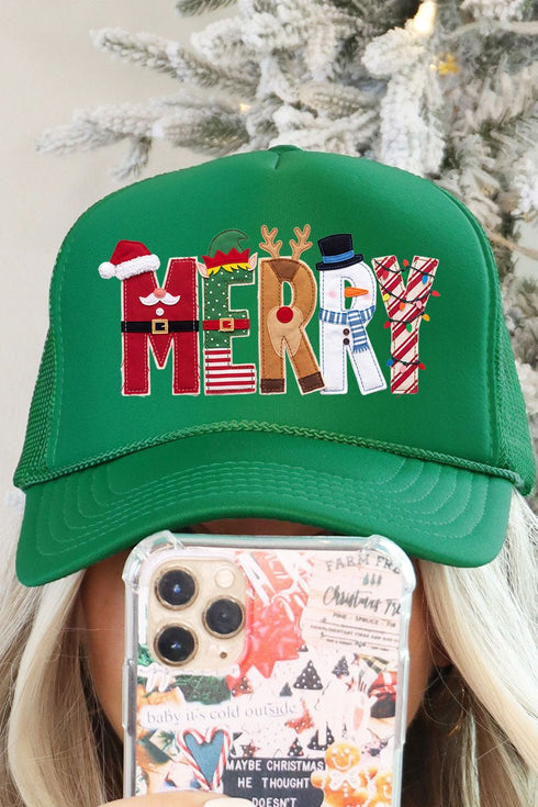 Christmas Characters Merry Otto Foam Front Trucker Hat