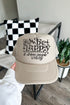 Black Be Happy Otto Foam Front Trucker Hat