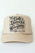 Black Easily Distracted By Everything Otto Foam Front Trucker Hat