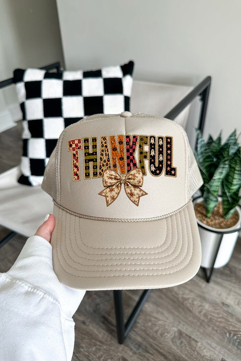 Thankful Fall Spirit Otto Foam Front Trucker Hat