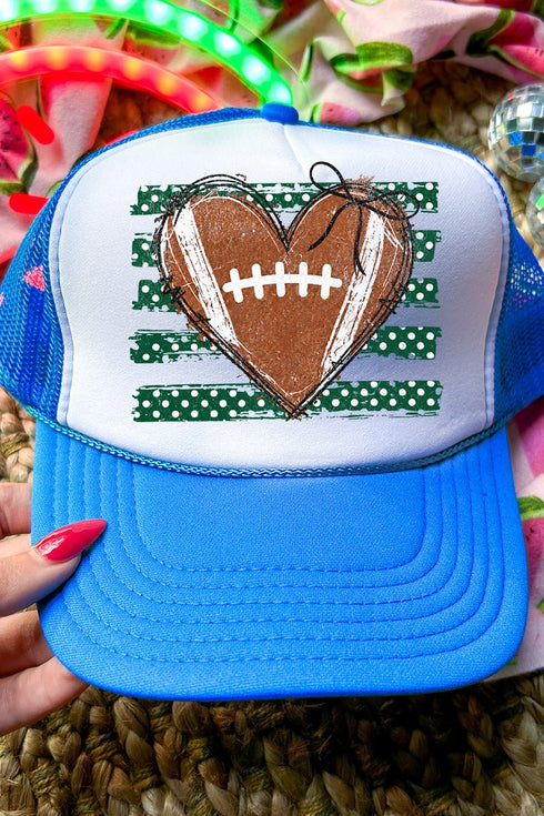 Green Football Sweetheart Otto Foam Front Trucker Hat