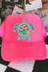 Seaside Sparkle Turtle Otto Foam Front Trucker Hat