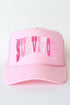 Pink Polka Pop Survivor Otto Foam Front Trucker Hat