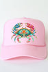 Seaside Sparkle Crab Otto Foam Front Trucker Hat