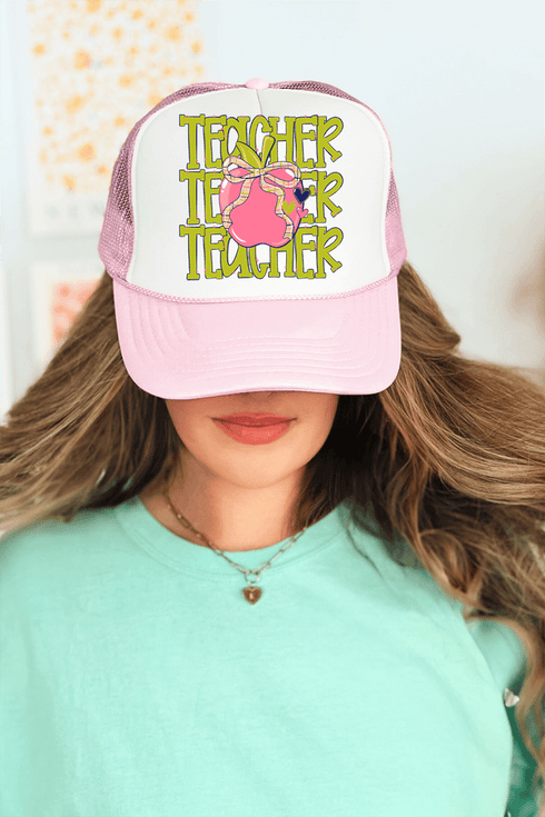 Apple For The Teacher Otto Foam Front Trucker Hat