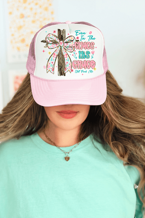 In The Chaos Coquette Cross Otto Foam Front Trucker Hat
