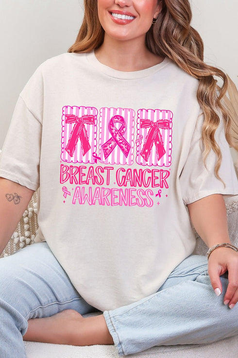 Pretty in Pink Awareness Short Sleeve Relaxed Fit T-Shirt