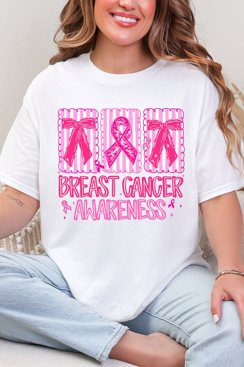 Pretty in Pink Awareness Short Sleeve Relaxed Fit T-Shirt