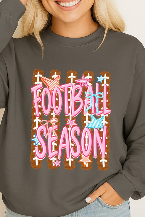 Football Season Energy Heavy Cotton Long Sleeve Adult T-Shirt