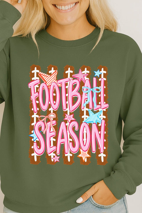 Football Season Energy Heavy Cotton Long Sleeve Adult T-Shirt