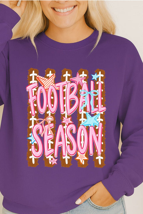 Football Season Energy Heavy Cotton Long Sleeve Adult T-Shirt