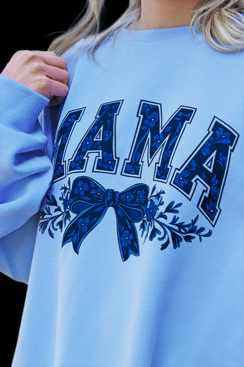 Side Bows Bow & Bloom Mama Unisex NuBlend Crew Sweatshirt