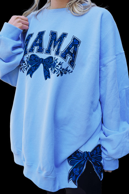 Side Bows Bow & Bloom Mama Unisex NuBlend Crew Sweatshirt
