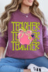 Apple For The Teacher Comfort Colors Heavyweight Long T-Shirt