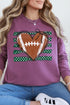 Green Football Sweetheart Comfort Colors Heavyweight Long T-Shirt