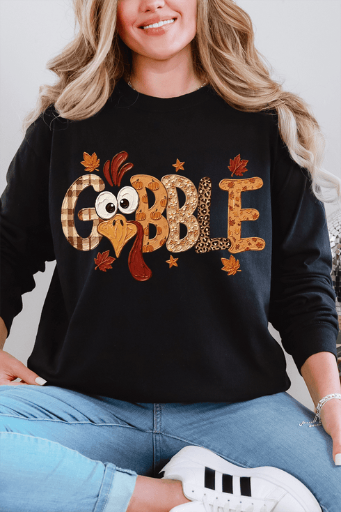 Gobble Season Comfort Colors Heavyweight Long T-Shirt