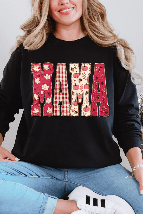 Pink Maplewood Mama Comfort Colors Heavyweight Long T-Shirt