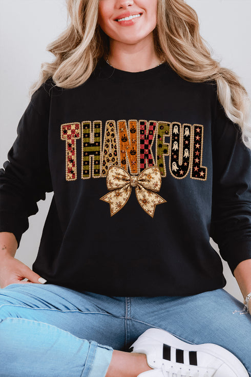Thankful Fall Spirit Comfort Colors Heavyweight Long T-Shirt