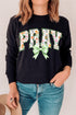 Watercolor Petaled Pray Comfort Colors Heavyweight Long T-Shirt