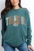 Thankful Sketch Comfort Colors Heavyweight Long T-Shirt