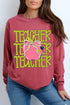 Apple For The Teacher Comfort Colors Heavyweight Long T-Shirt