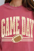 Checkered Taupe Game Day Comfort Colors Heavyweight Long T-Shirt