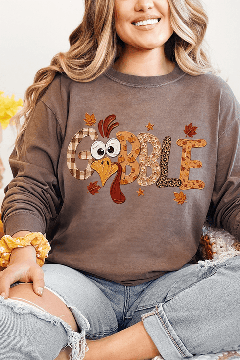 Gobble Season Comfort Colors Heavyweight Long T-Shirt