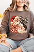 Merry Check Santa Comfort Colors Heavyweight Long T-Shirt