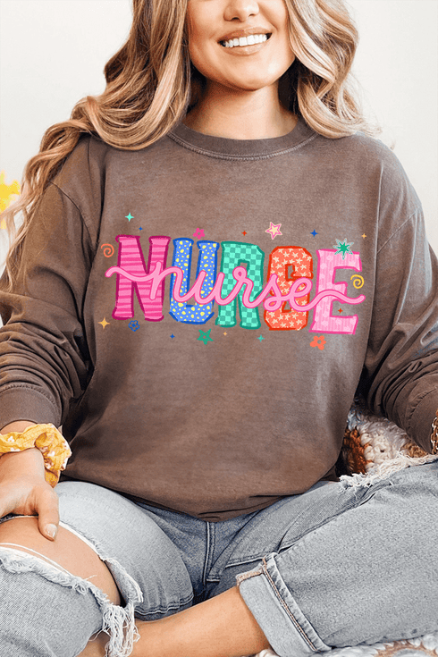 Nurse Energy Comfort Colors Heavyweight Long T-Shirt