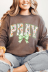 Watercolor Petaled Pray Comfort Colors Heavyweight Long T-Shirt