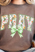 Watercolor Petaled Pray Comfort Colors Heavyweight Long T-Shirt