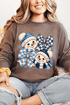 Winter Check Snowmen Comfort Colors Heavyweight Long T-Shirt