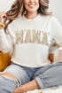 Buzzing Blooms Mama Comfort Colors Heavyweight Long T-Shirt