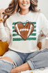 Green Football Sweetheart Comfort Colors Heavyweight Long T-Shirt