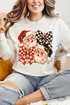 Merry Check Santa Comfort Colors Heavyweight Long T-Shirt